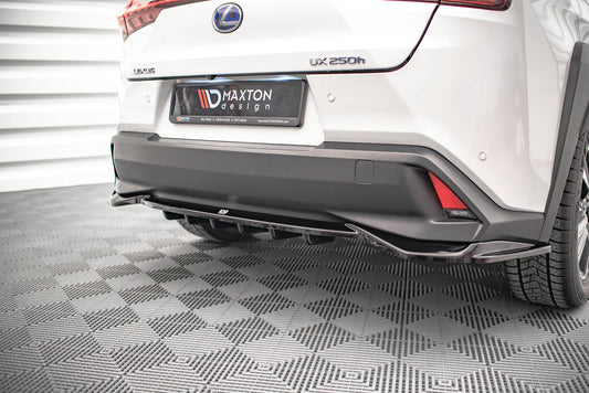 Mittlerer Diffusor Heck Ansatz DTM Look für Lexus UX Mk1 schwarz Hochglanz
