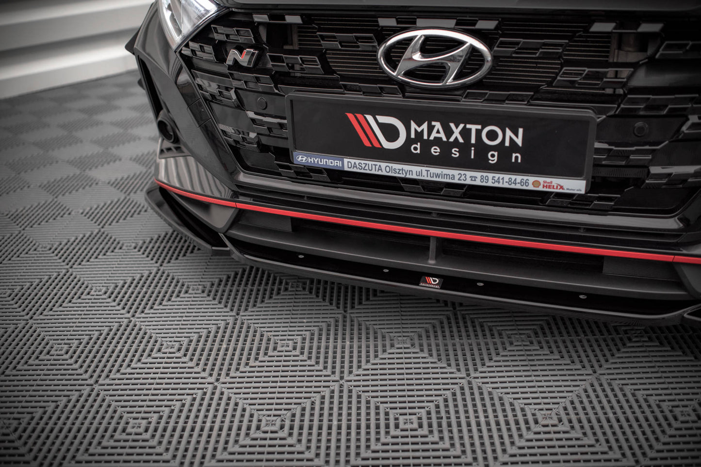 Front Ansatz V.3 für Hyundai I20 N Mk3 schwarz matt