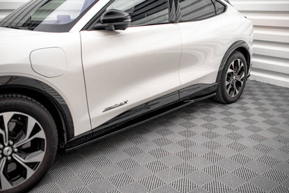 Seitenschweller Ansatz für Ford Mustang Mach-E Mk1 Carbon Look