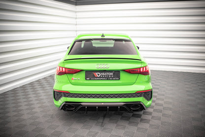 Diffusor Heck Ansatz für Audi RS3 8Y schwarz Hochglanz
