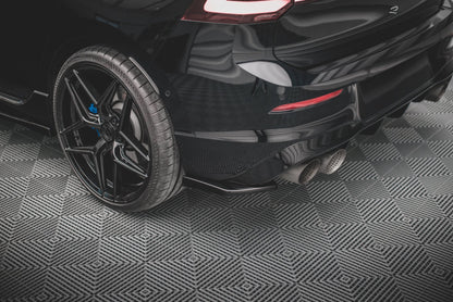 Heck Ansatz Flaps Diffusor V.2 für Volkswagen Golf R Mk8 schwarz matt