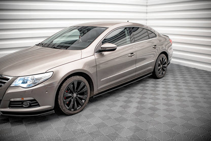 Seitenschweller Ansatz für V.2 für Volkswagen Passat CC Carbon Look
