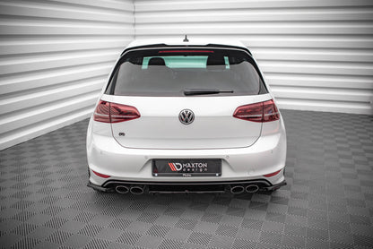 Heck Ansatz Flaps Diffusor V.3 für Volkswagen Golf R Mk7 schwarz Hochglanz