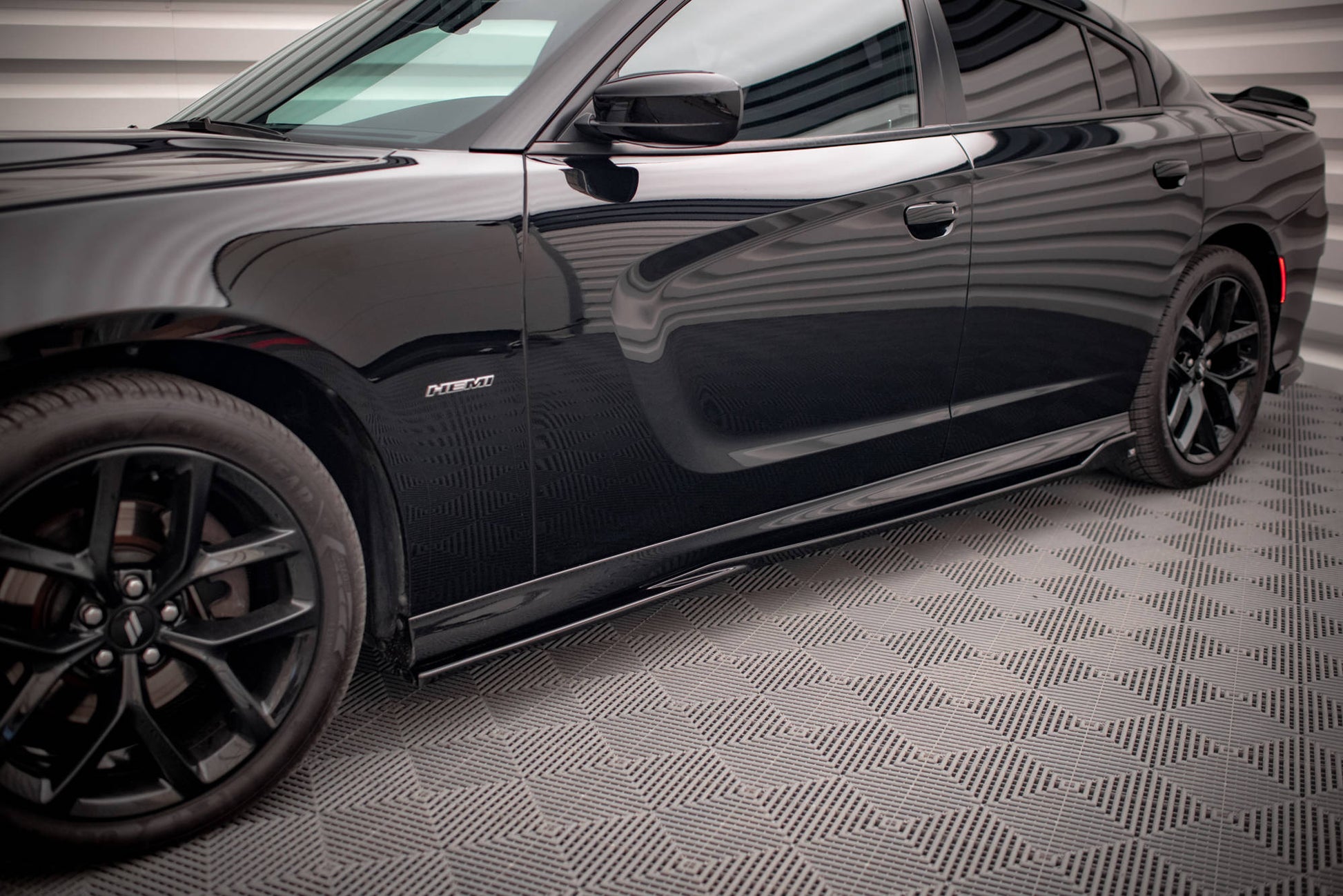 Seitenschweller Ansatz für Dodge Charger SRT Mk7 Facelift Carbon Look