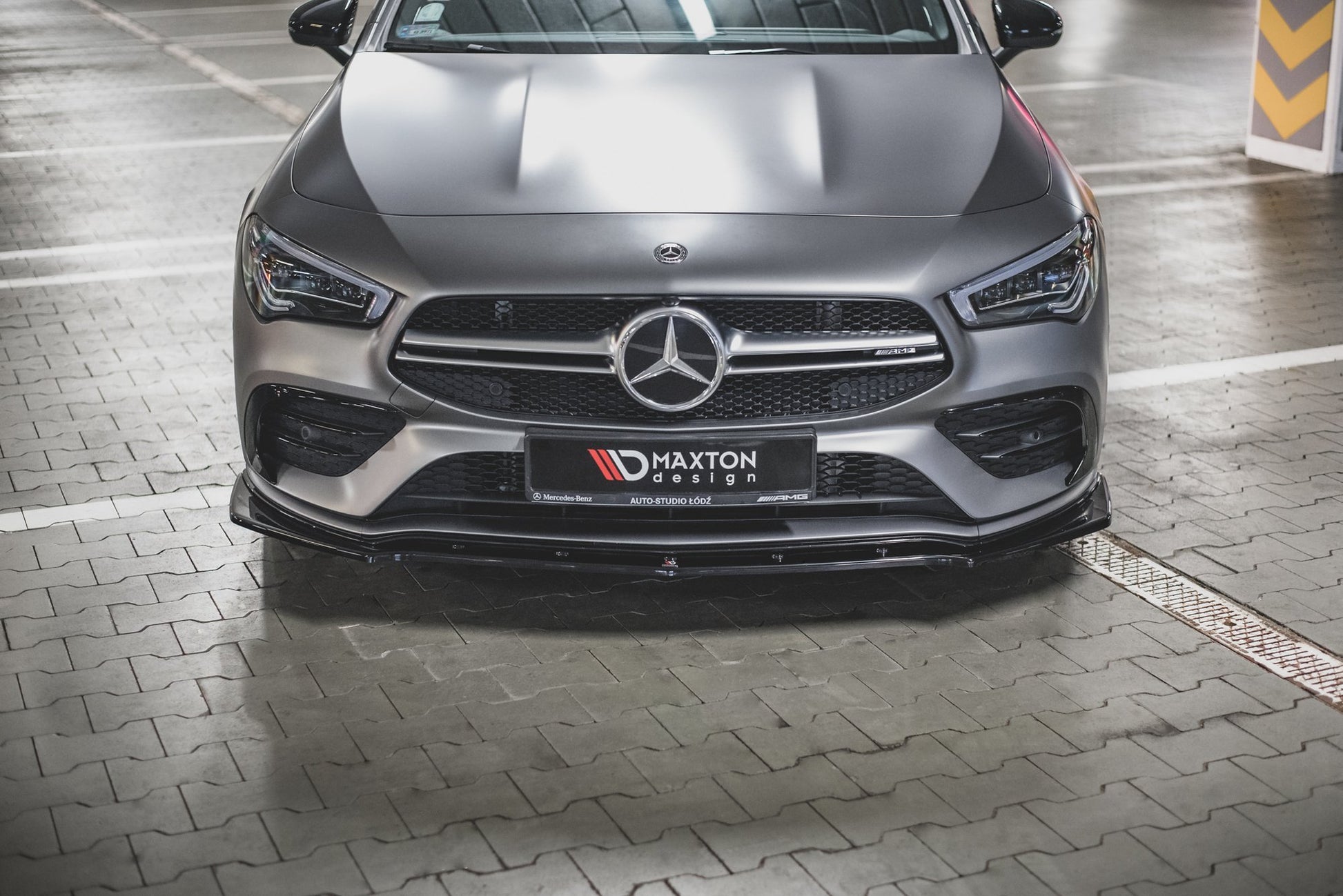 Front Ansatz V.2 für Mercedes-AMG CLA 35 Aero C118 schwarz matt