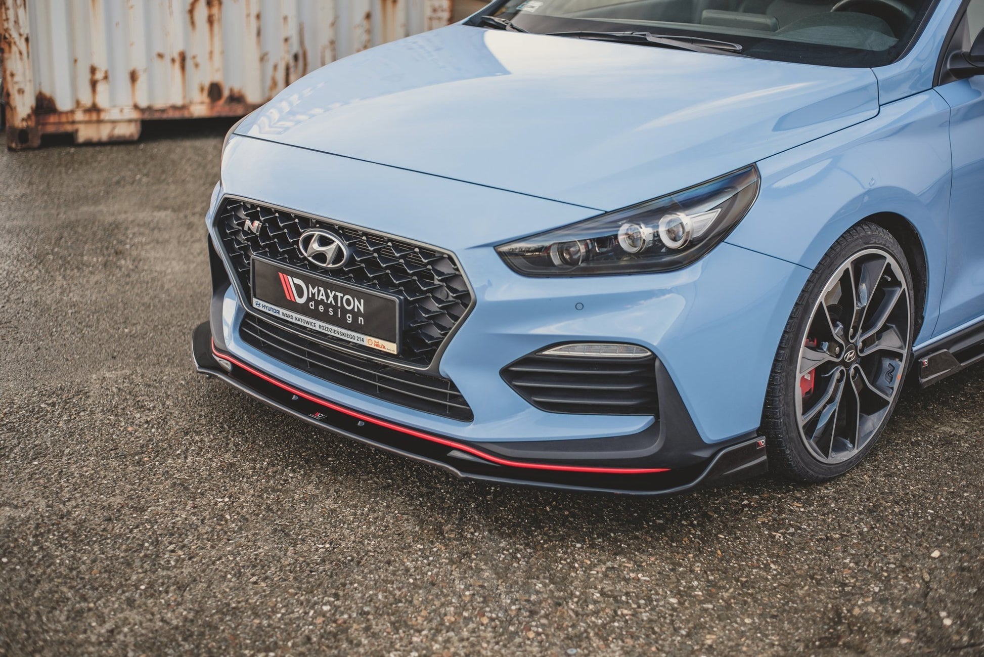 Front Ansatz V.3 für Hyundai I30 N Mk3 Hatchback/ Fastback schwarz Hochglanz