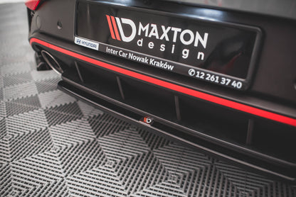 Mittlerer Diffusor Heck Ansatz für Hyundai I30 N Hatchback Mk3 Facelift schwarz matt