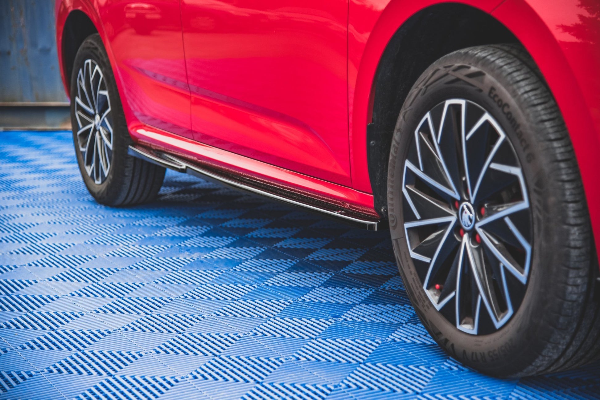 Seitenschweller Ansatz für Skoda Kamiq schwarz matt