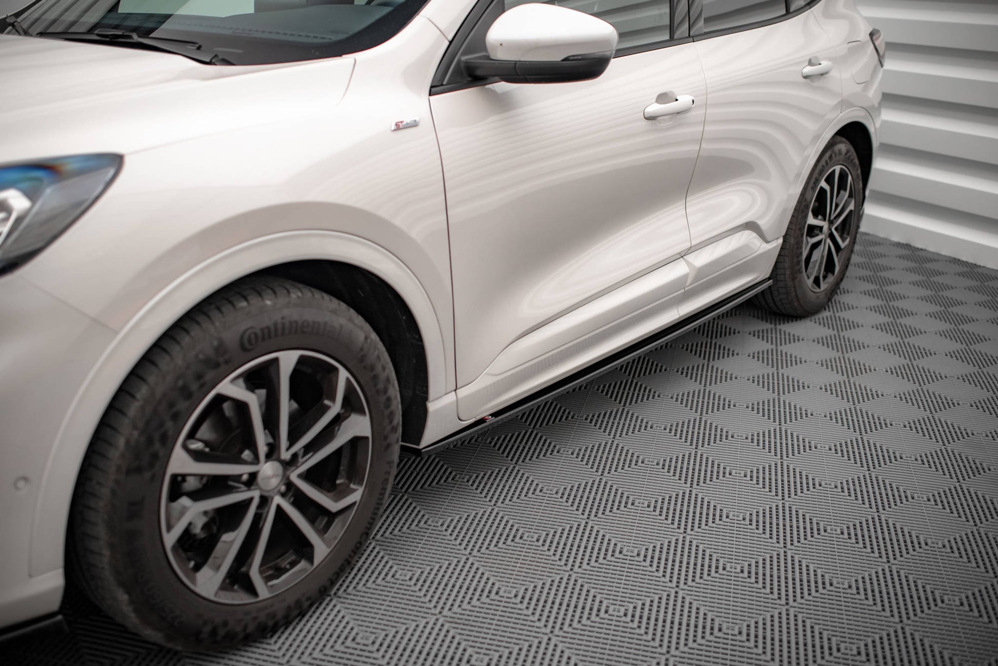 Seitenschweller Ansatz für Ford Kuga ST-Line Mk3 schwarz Hochglanz