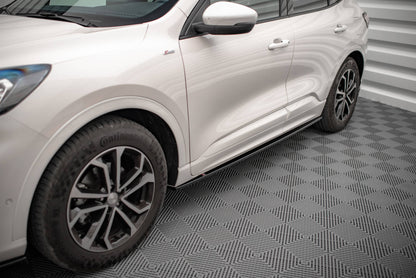 Seitenschweller Ansatz für Ford Kuga ST-Line Mk3 schwarz Hochglanz