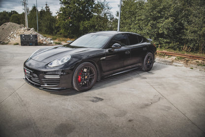 Seitenschweller Ansatz für V.1 für Porsche Panamera Turbo 970 Facelift Carbon Look