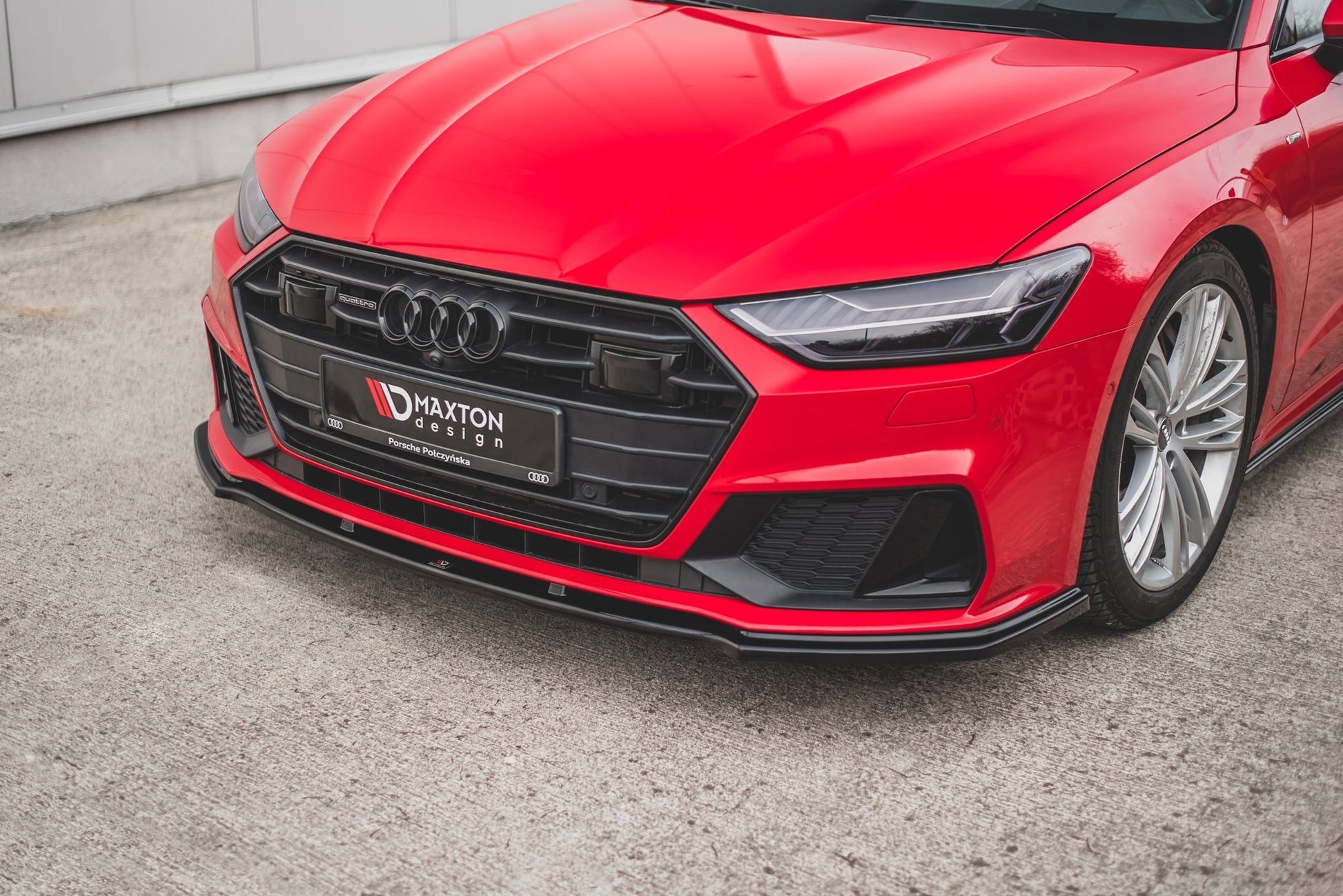 Front Ansatz V.2 für Audi A7 C8 S-Line / S7 C8 schwarz Hochglanz