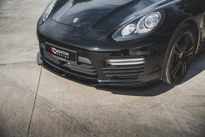 Front Ansatz V.2 für Porsche Panamera Turbo 970 Facelift schwarz matt