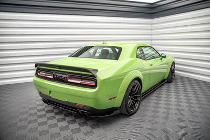 Heck Ansatz Flaps Diffusor für Dodge Challenger SRT Hellcat Mk3 schwarz matt