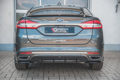 Spoiler CAP für Ford Mondeo Liftback Mk5 Facelift schwarz matt