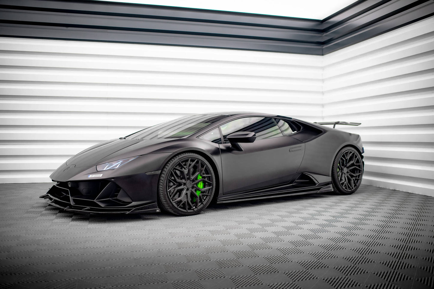 Seitenschweller Ansatz für Lamborghini Huracan EVO schwarz matt
