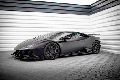 Seitenschweller Ansatz für Lamborghini Huracan EVO schwarz Hochglanz