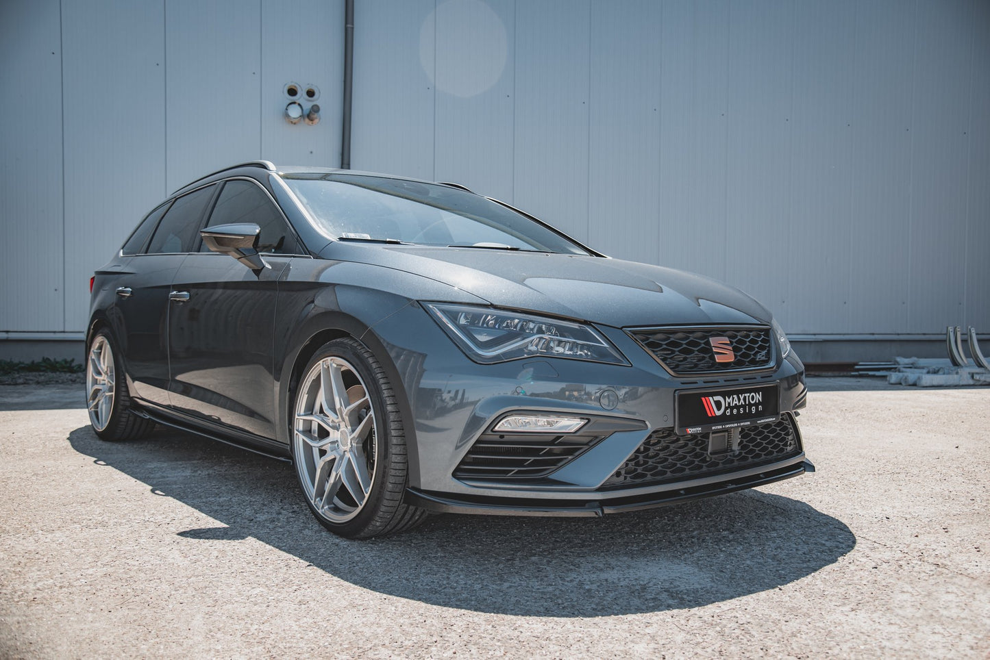 Front Ansatz V.6 für Seat Leon Cupra / FR Mk3 FL schwarz matt