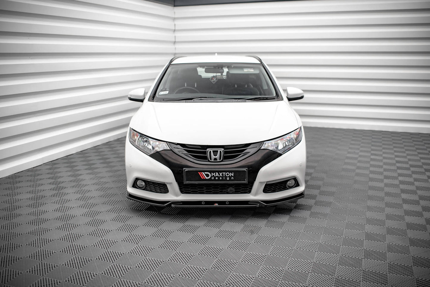 Front Ansatz V.2 für Honda Civic Mk9 schwarz matt