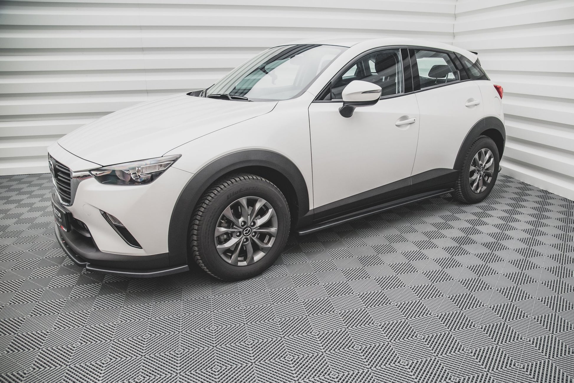Seitenschweller Ansatz für Mazda CX-3 Carbon Look
