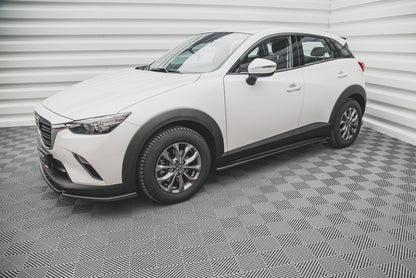 Seitenschweller Ansatz für Mazda CX-3 schwarz Hochglanz