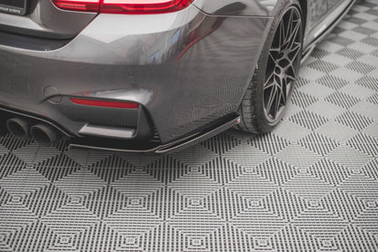 Heck Ansatz Flaps Diffusor V.1 für BMW M4 F82 schwarz matt