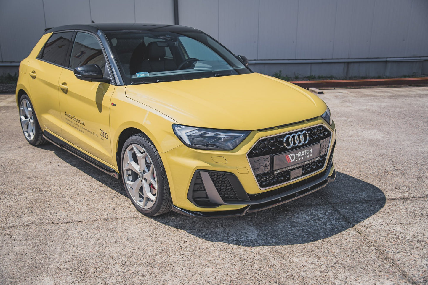 Front Ansatz V.3 für Audi A1 S-Line GB schwarz matt