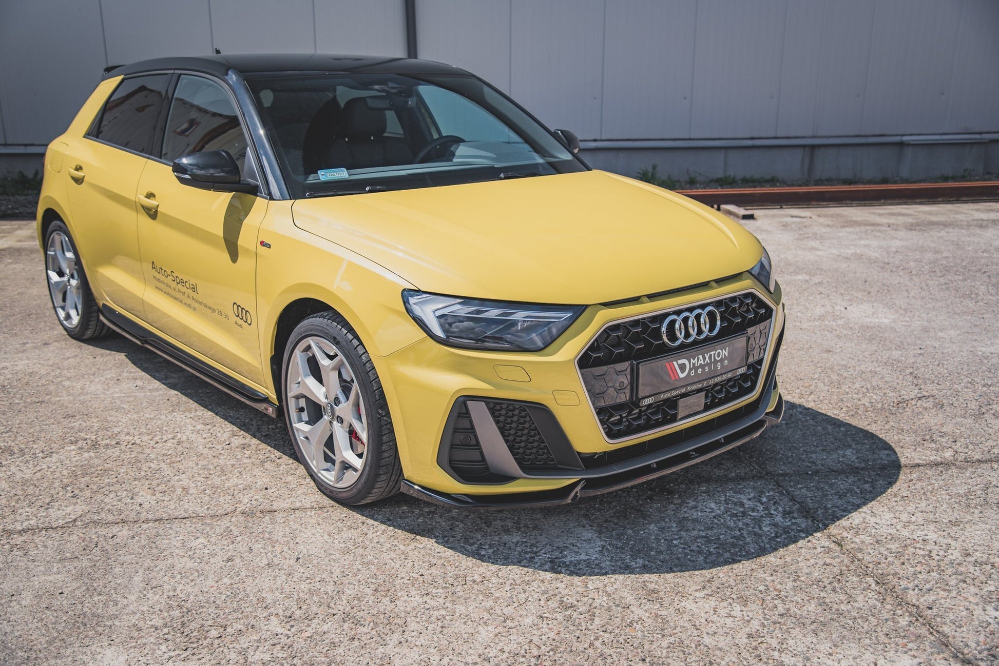 Front Ansatz V.3 für Audi A1 S-Line GB schwarz matt