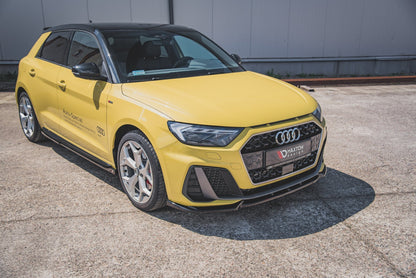 Front Ansatz V.3 für Audi A1 S-Line GB schwarz matt