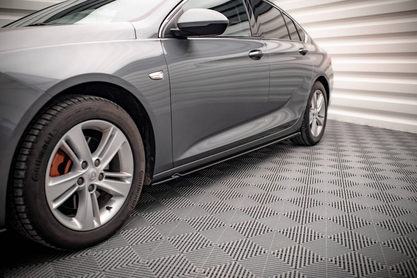 Seitenschweller Ansatz für Opel Insignia Mk2 schwarz Hochglanz