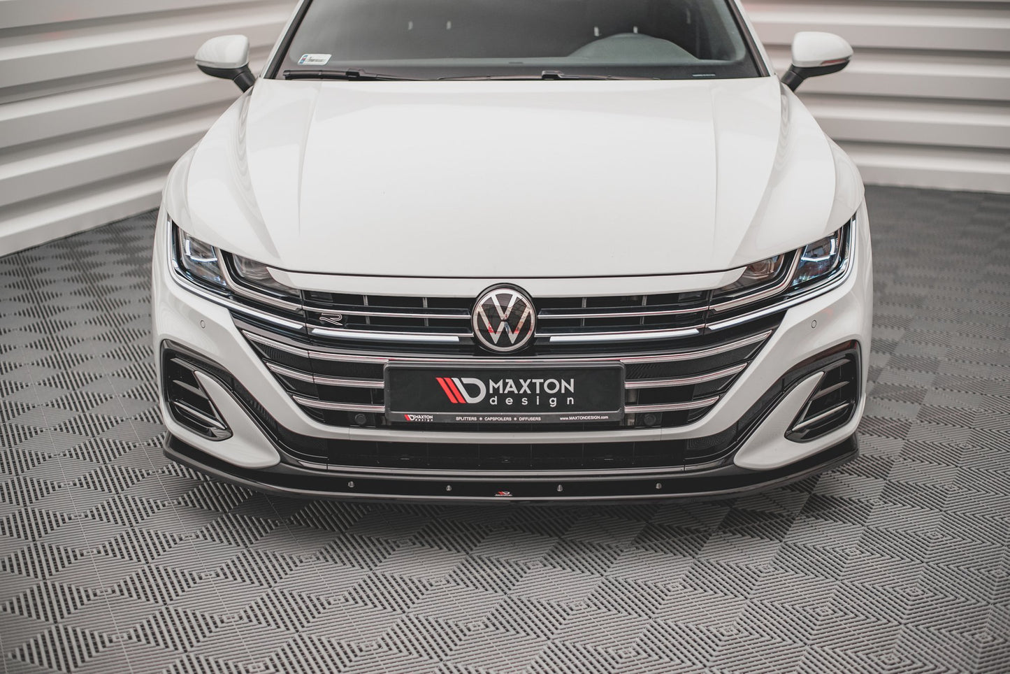 Front Ansatz V.2 für Volkswagen Arteon R-Line Facelift schwarz matt