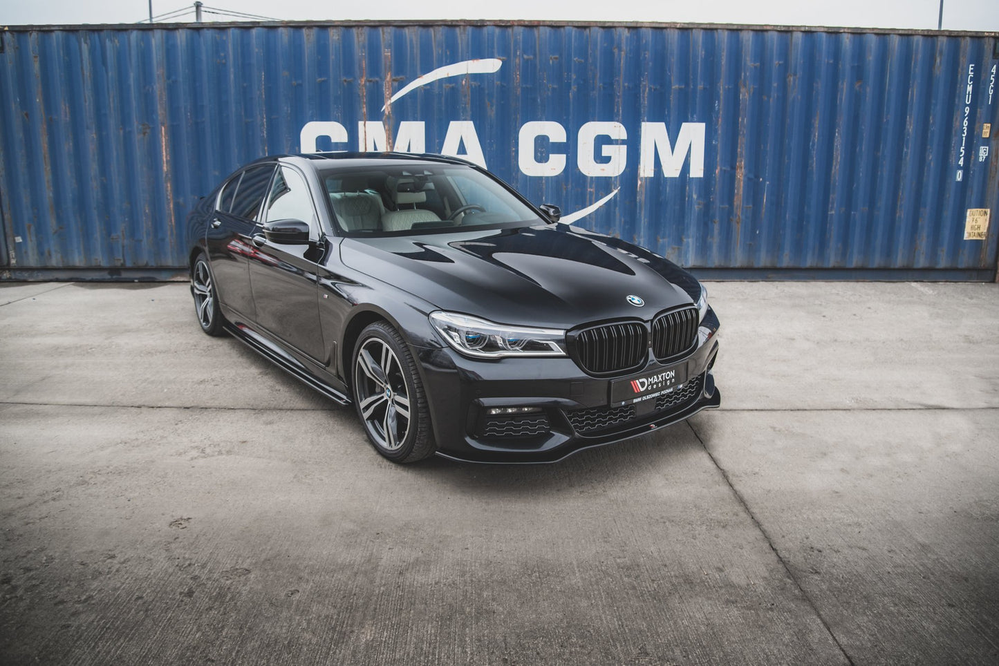 Front Ansatz V.1 für BMW 7 M-Paket G11 Carbon Look