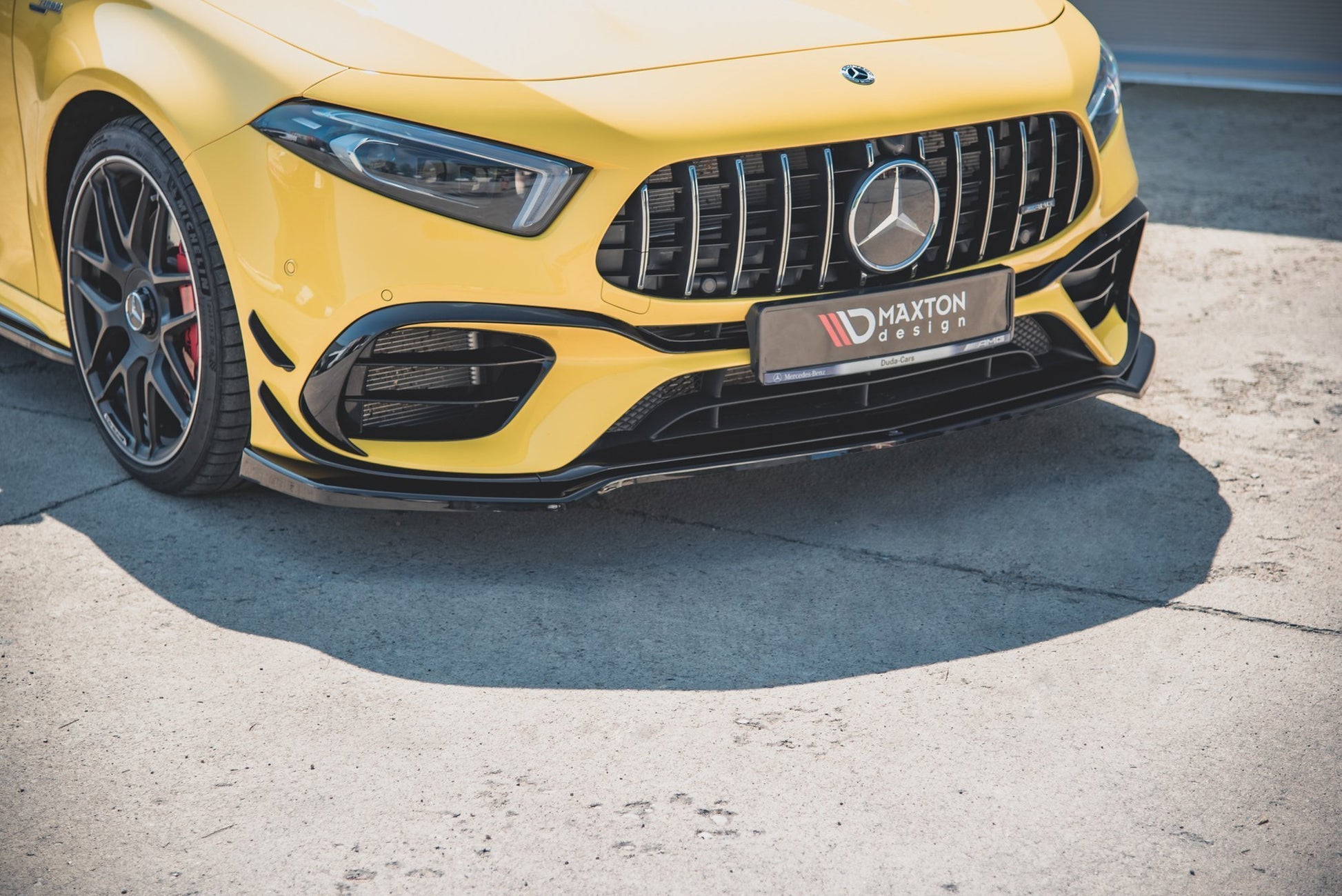Front Ansatz V.1 für Mercedes-AMG A 45 S W177 schwarz matt
