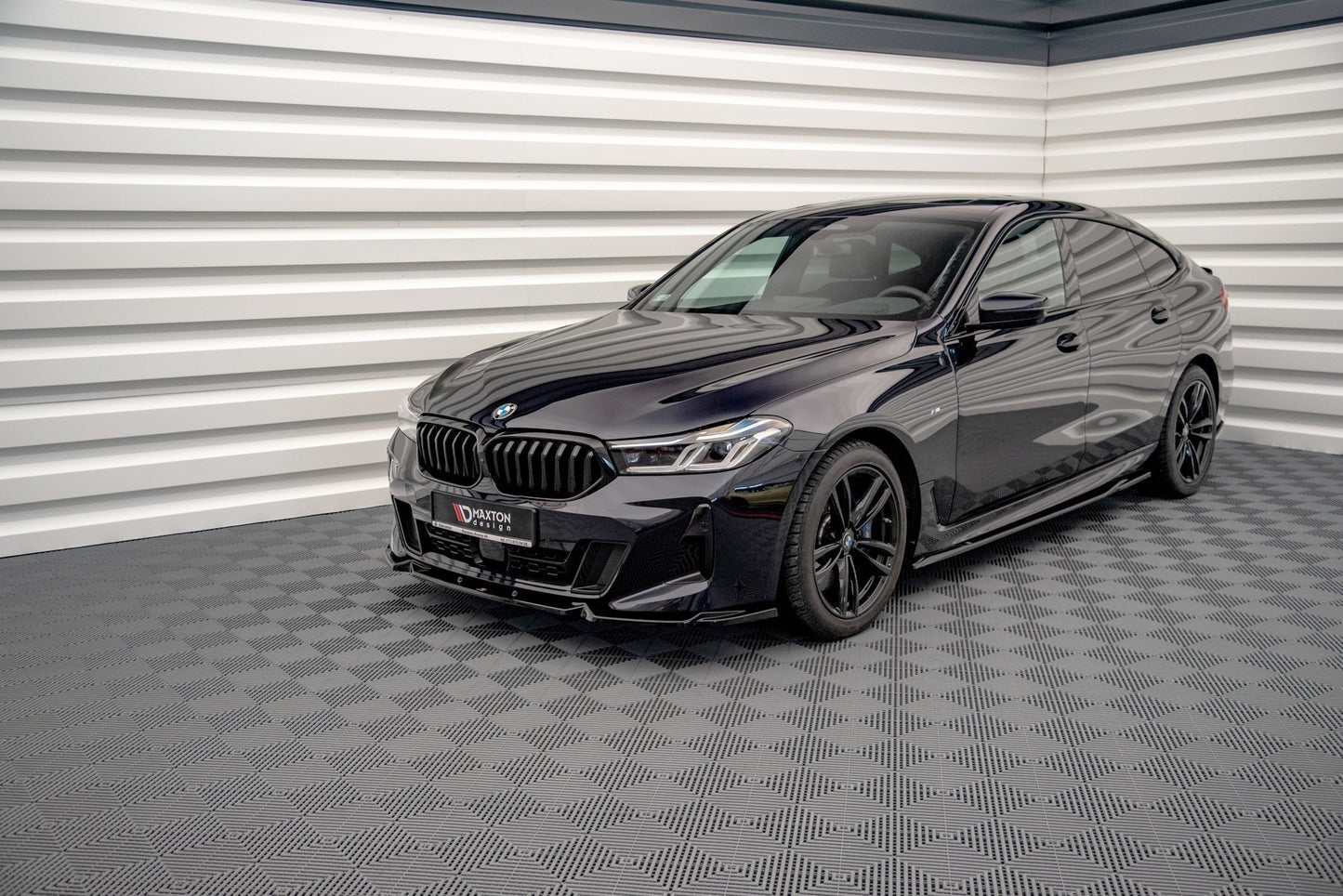 Front Ansatz für BMW 6er GT M-Paket G32 Facelift schwarz Hochglanz