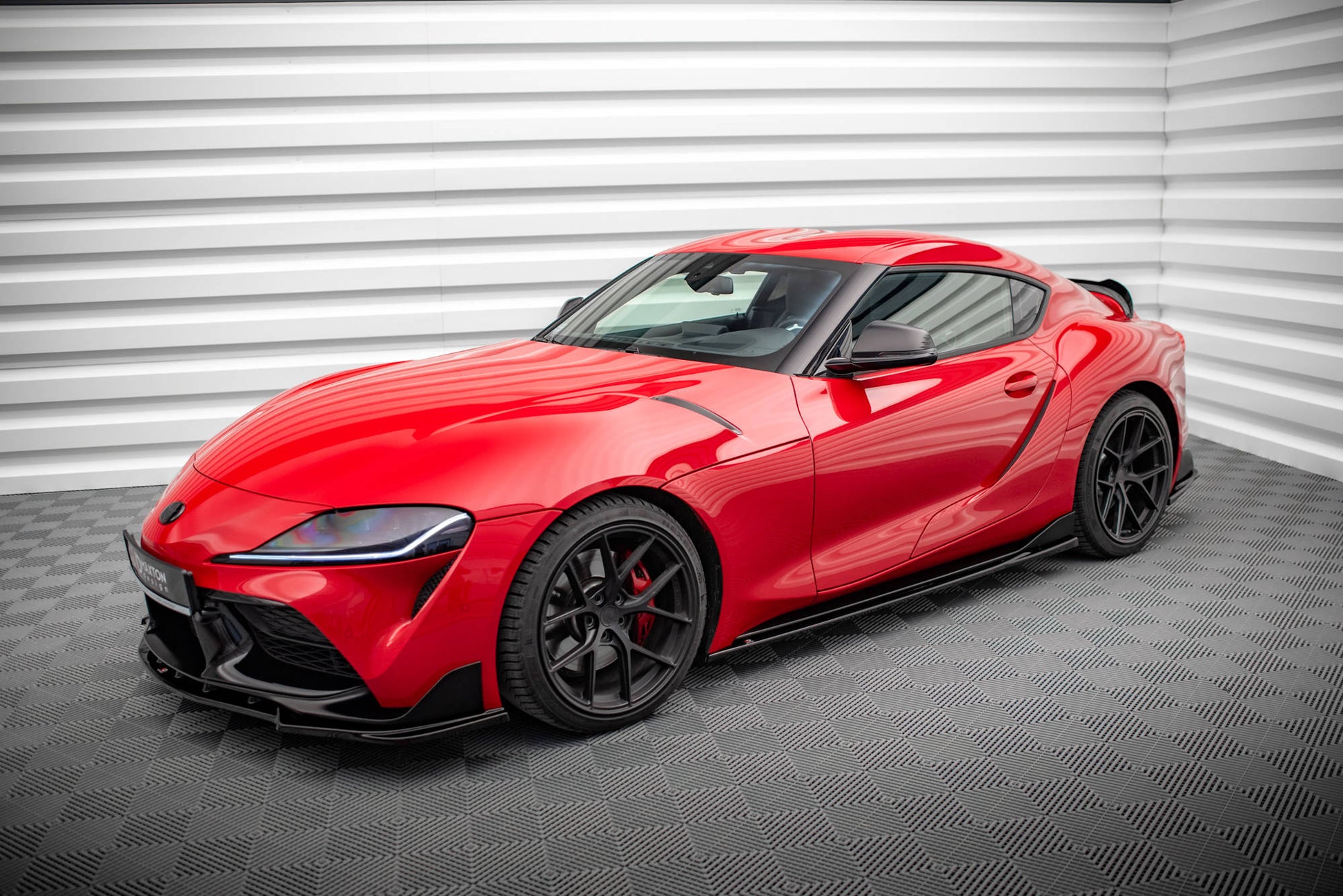 Seitenschweller Ansatz für V.3 für Toyota Supra Mk5 schwarz matt