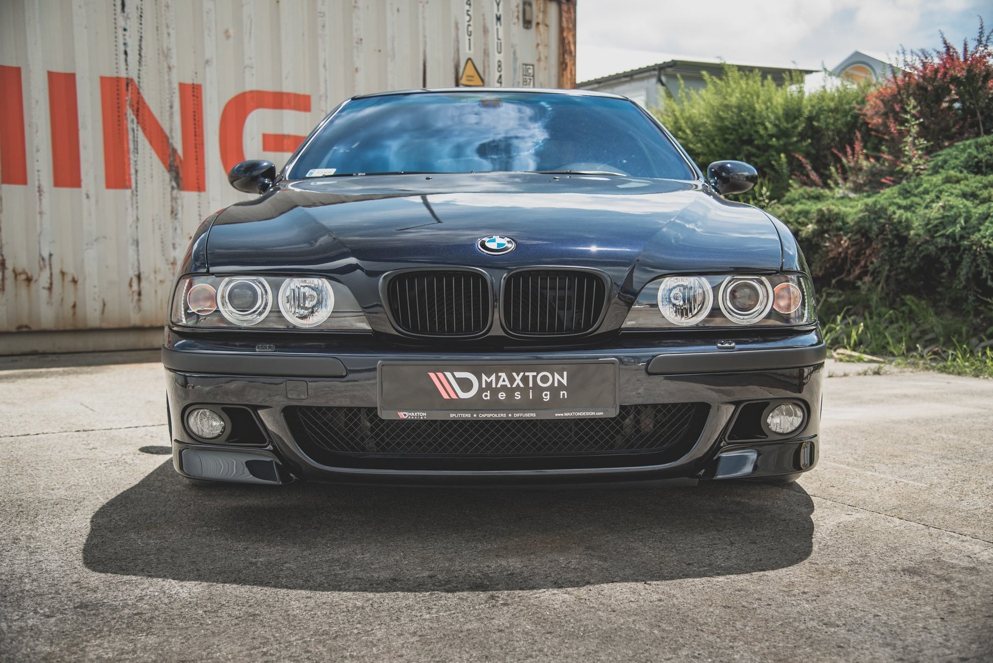 Front Ansatz für Seite BMW M5 E39 schwarz Hochglanz