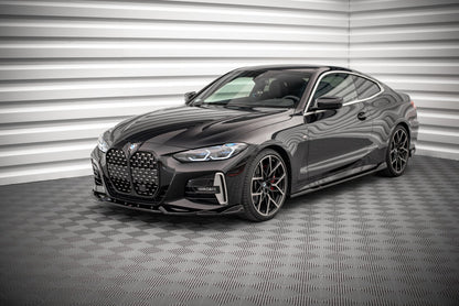 Front Ansatz V.2 für BMW 4er M-Paket G22 schwarz Hochglanz