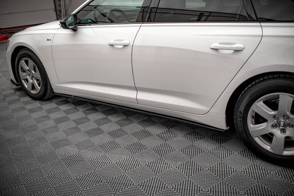 Seitenschweller Ansatz für Audi A6 C8 Carbon Look