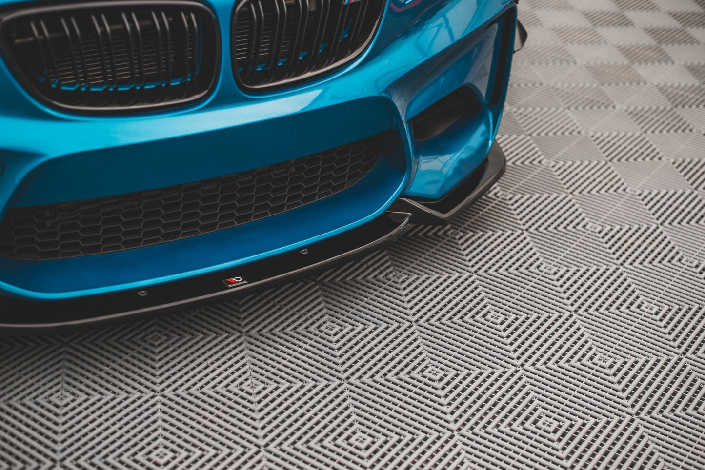 Front Ansatz V.2 für BMW M2 F87 schwarz Hochglanz