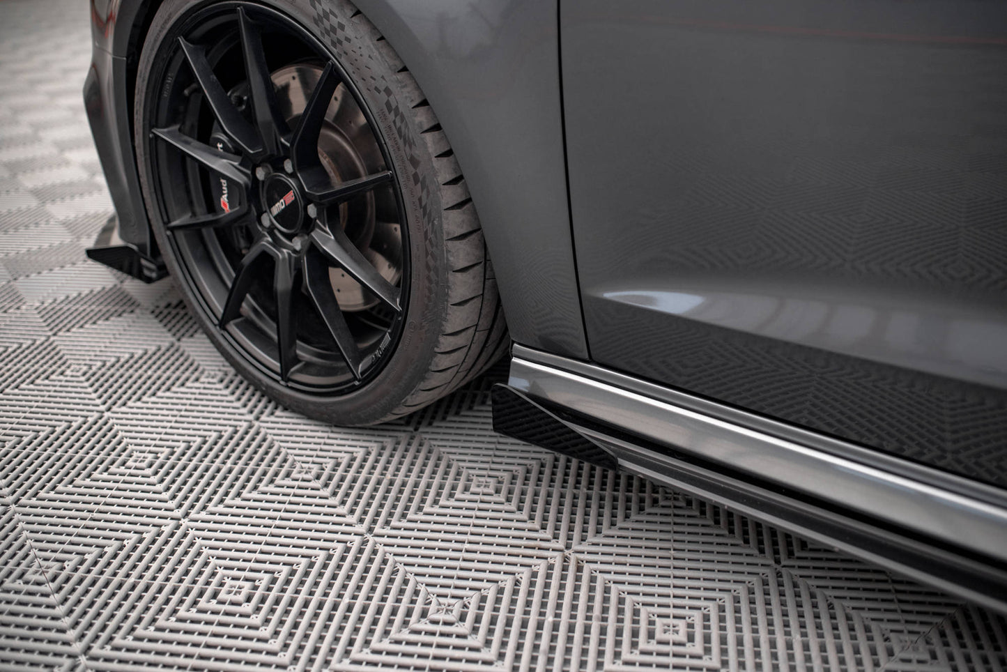 Side Flaps Audi S3 Sportback 8V Facelift schwarz Hochglanz