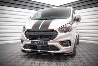 Front Ansatz für Ford Transit Custom ST-Line Mk1 Facelift schwarz matt