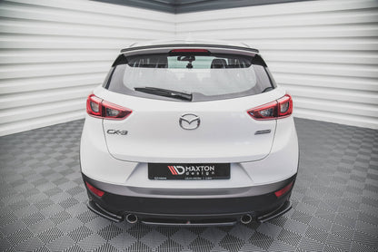 Heck Ansatz Flaps Diffusor für Mazda CX-3 schwarz matt