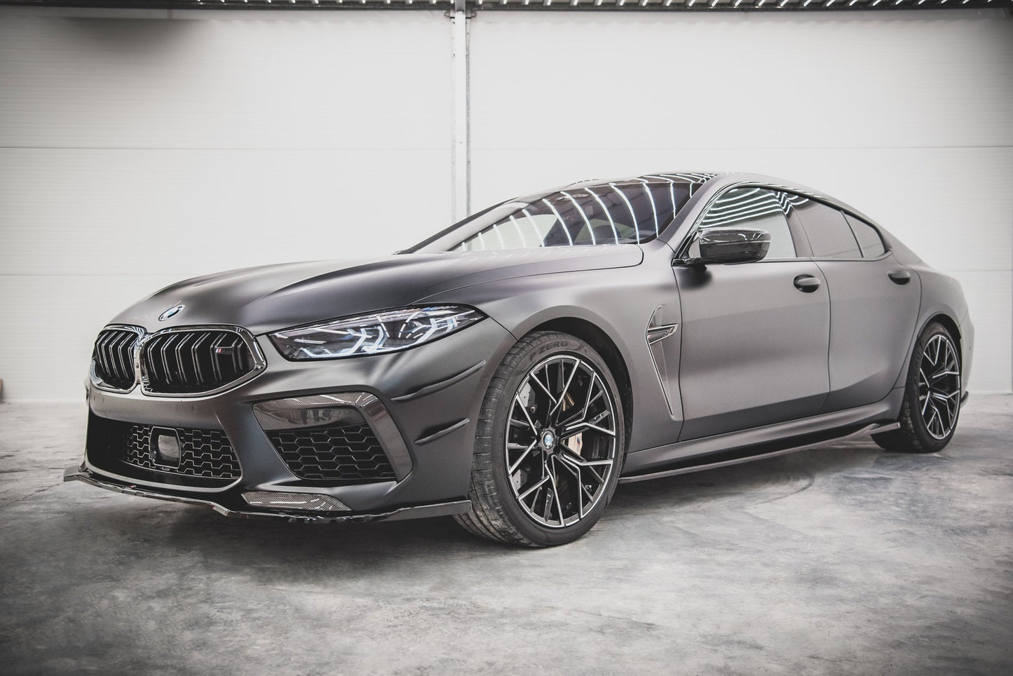 Seitenschweller Ansatz für V.2 für BMW M8 Gran Coupe F93 / 8 Gran Coupe M-Paket G16 schwarz Hochglanz