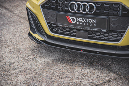 Front Ansatz V.2 für Audi A1 S-Line GB schwarz Hochglanz