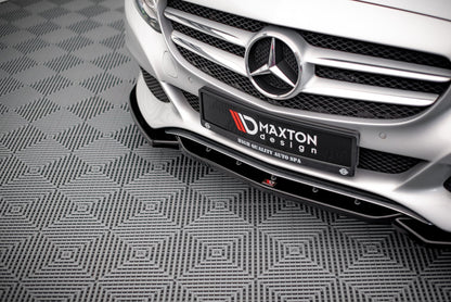 Front Ansatz für Mercedes-Benz C W205 schwarz matt