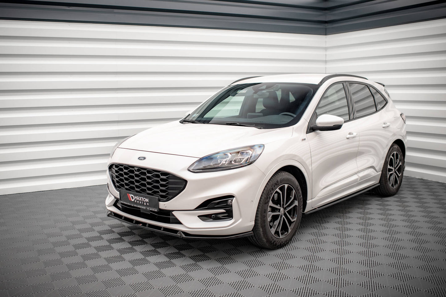 Seitenschweller Ansatz für Ford Kuga ST-Line Mk3 schwarz matt