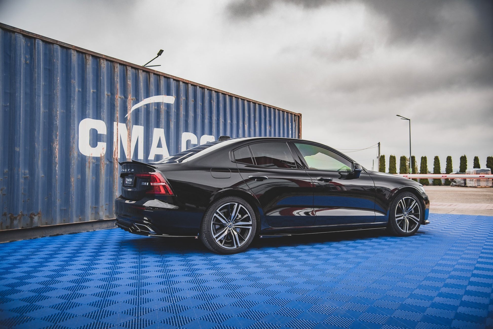 Spoiler CAP für Volvo S60 R-Design Mk3 Carbon Look
