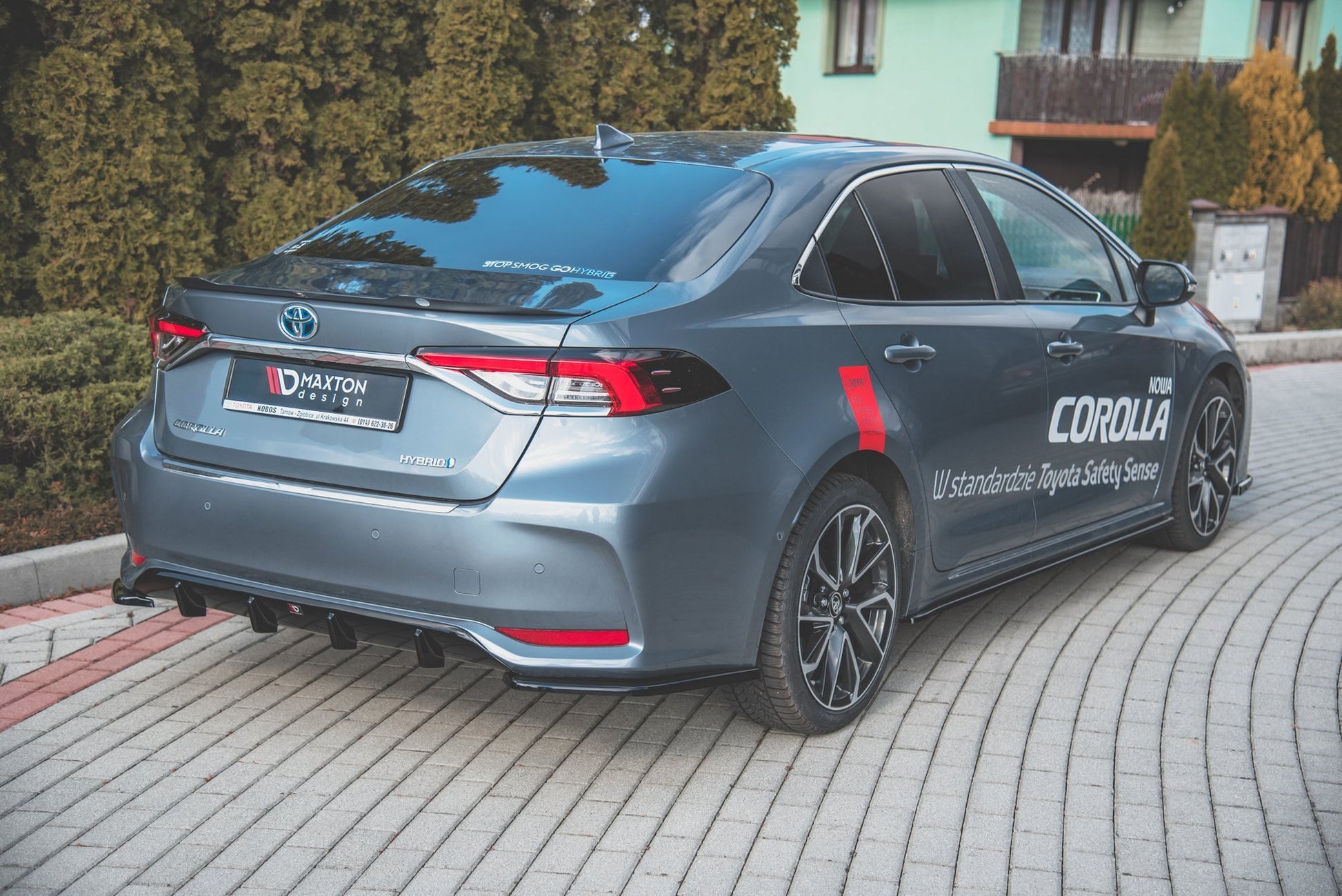 Seitenschweller Ansatz für Toyota Corolla XII Limousine Carbon Look