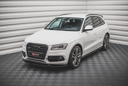Front Ansatz für Audi SQ5 Mk1 (8R) schwarz Hochglanz