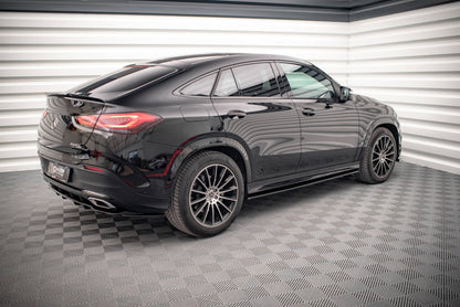 Seitenschweller Ansatz für Mercedes-Benz GLE Coupe AMG-Line C167 schwarz Hochglanz